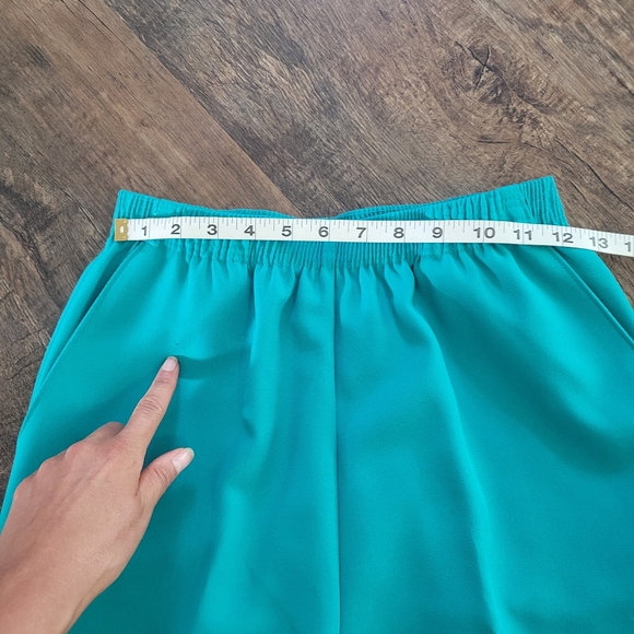 Vintage teal pleated trousers - Picture 6 of 12